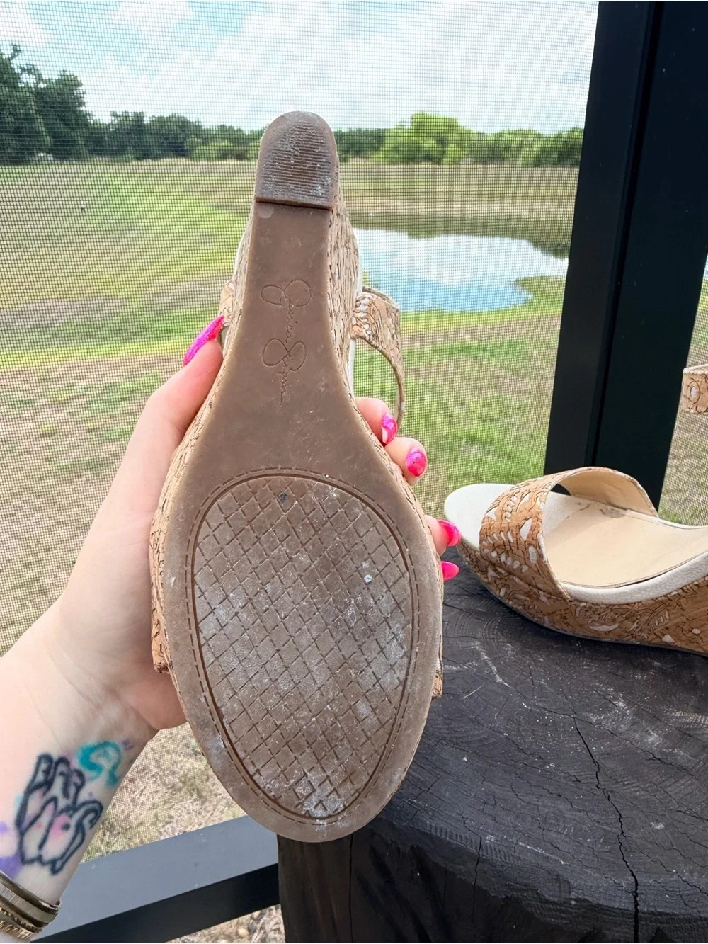 Jessica’ Simpson women’s wedge sandals Size 10M